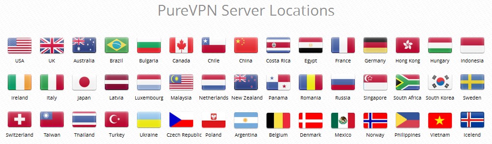 PureVPN Countries