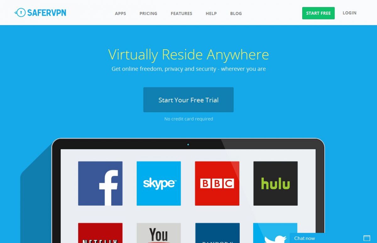 safervpn.com Screenshot